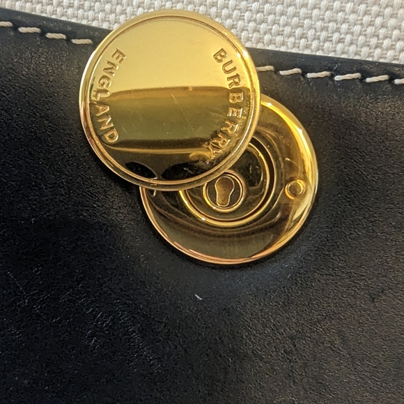 Burberry prorsum tri tone canvas leather society top handle bag ** must have*** - Picture 8 of 12